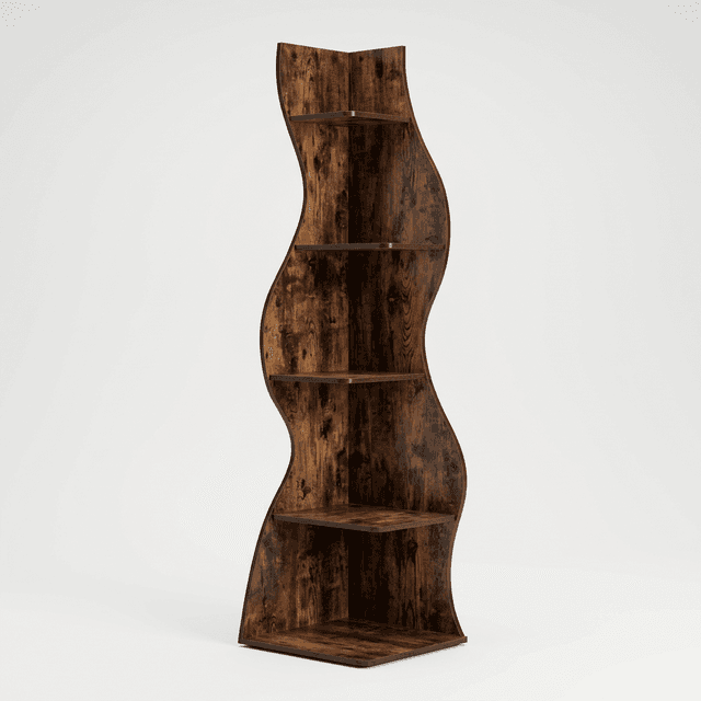 The Wavy Bookshelf front