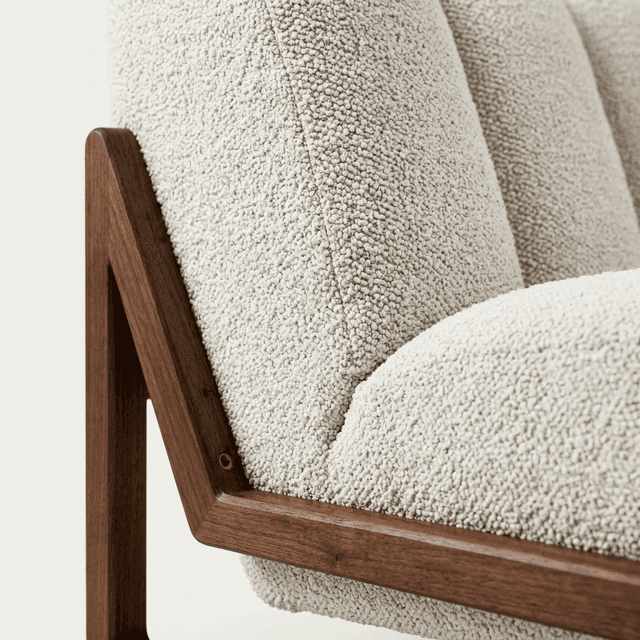 The Boucle Chair upclose