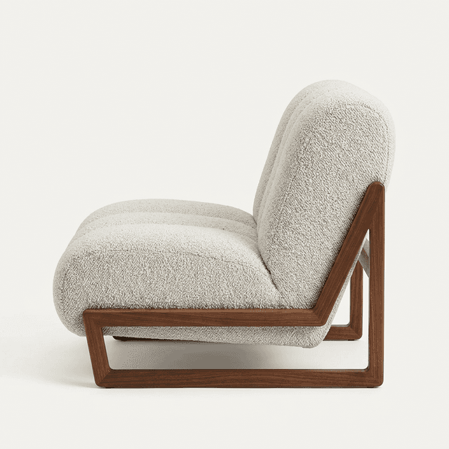 The Boucle Chair side