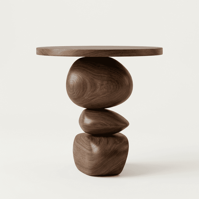 The Pebble Table back