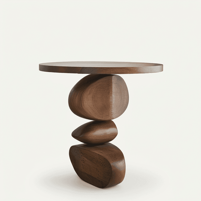 The Pebble Table front