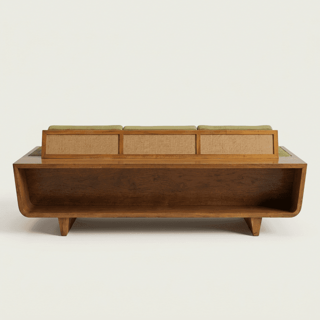The Sapele Sofa back