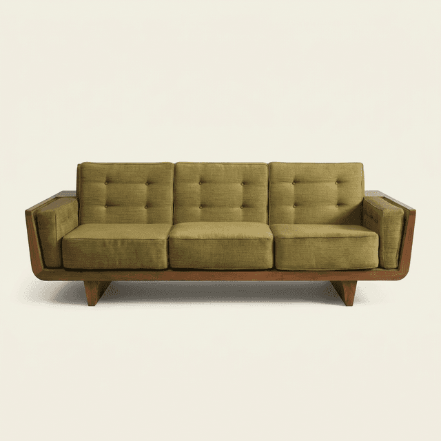 The Sapele Sofa front