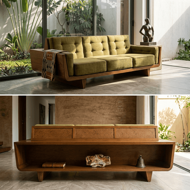 The Sapele Sofa main