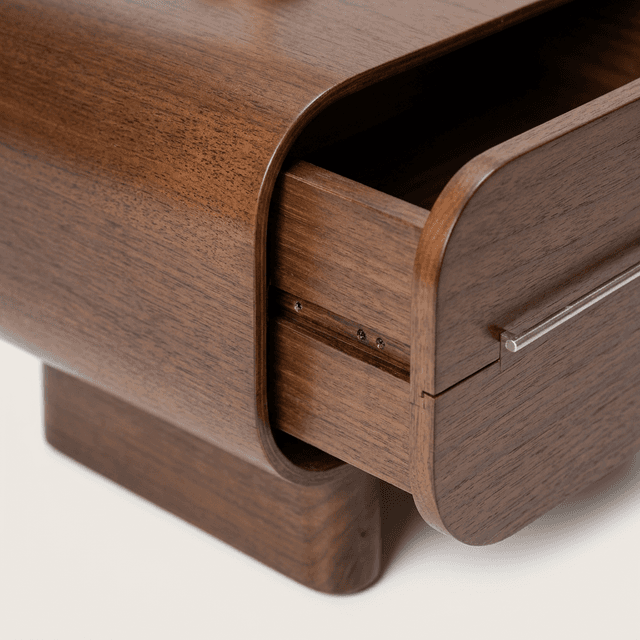 The Wood Nightstand upclose