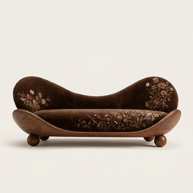The Floral Chaise side